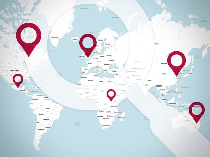 Localizador de oficinas globales de SEKO Logistics