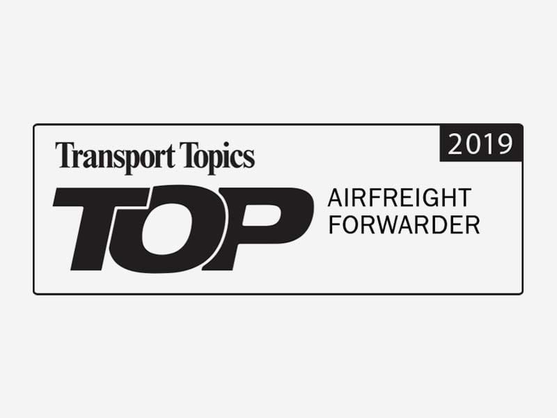 Transport Topics Top Airfreight Forwarder 2019